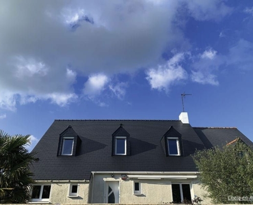 Maison dont le toit à été rénové par TC Habitat à Cheix-en-Retz